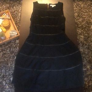 White House Black Market black fit and flare dress